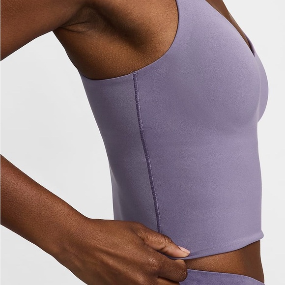 NEW Nike Dri-Fit Alate Bra Tank Top XL Extra Medium Support Lavender Purple - Picture 7 of 9